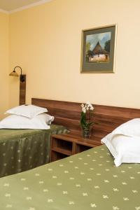 Postel nebo postele na pokoji v ubytování Hotel Lyra