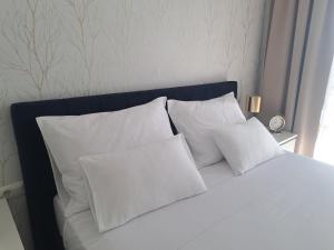 Postel nebo postele na pokoji v ubytování Salona Lux