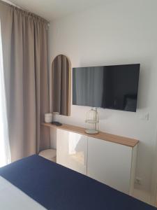 TV a/nebo společenská místnost v ubytování Salona Lux