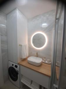 Koupelna v ubytování Salona Lux