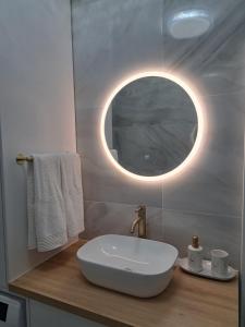 Koupelna v ubytování Salona Lux