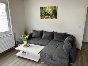 Posezení v ubytování Ferienwohnung am Fuße Honberg