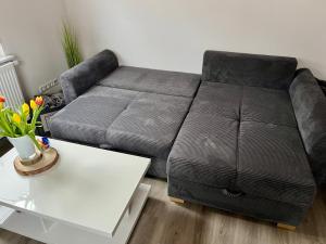 Posezení v ubytování Ferienwohnung am Fuße Honberg