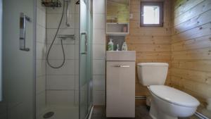 Koupelna v ubytování Le chalet de DOMY