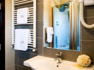 Koupelna v ubytování Hotel Knezevina