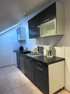 Kuchyň nebo kuchyňský kout v ubytování Willa Wicko - Międzyzdroje - apartamenty z aneksem - widok na Zalew Szczeciński