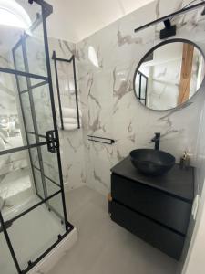 Et badeværelse på B&B / Studio De Rozeboom