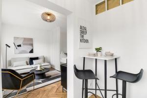 Χώρος καθιστικού στο Gemütliches Apartment/ Ruhrpark