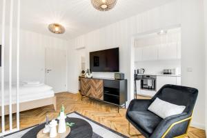 Η κουζίνα ή μικρή κουζίνα στο Gemütliches Apartment/ Ruhrpark