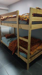 En eller flere køjesenge i et værelse på hakimo