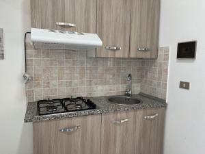 A kitchen or kitchenette at Residence Araba Fenice Tropea