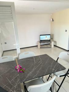 TV/trung tâm giải trí tại Villa Quenette au François