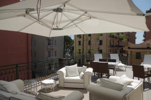 Balkón nebo terasa v ubytování Hotel Alba