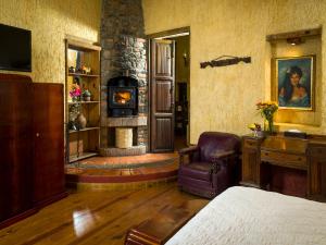 TV a/nebo společenská místnost v ubytování Hotel Casona de Manzano