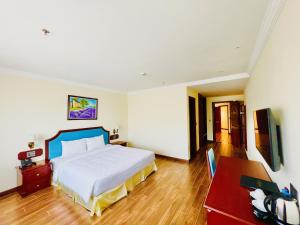 TV a/nebo společenská místnost v ubytování CALYSSA HOTELS & VILLAGE