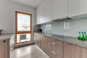 Dapur atau dapur kecil di Mila Baltica by Grand Apartments