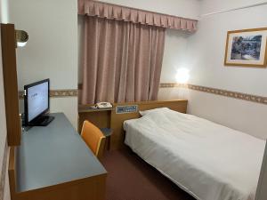 TV in/ali zabaviščno središče v nastanitvi Hotel Alpha-One Niigata