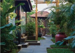 Taman di luar Red Thread Morjim