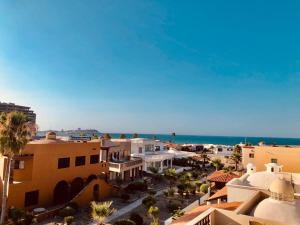 an aerial view of a resort with the ocean at BEST BEACH HOUSE ON SANDY BEACH w NO CLEAINING FEE 5 bed 5 bath DOUBLE GATED in Puerto Peñasco