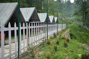 Zahrada ubytování Himtrek Riverside Camps, Kasol
