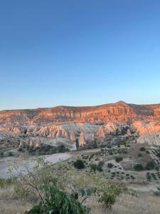 a view of the canyonlands from the rim of the desert at Grand Uchisar Hotel in Uchisar