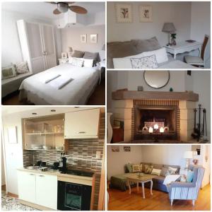 un collage de fotos de un dormitorio y una sala de estar en Apartamento "Bellavista" E&M -SOLO NO FUMADORES-, en Cájar