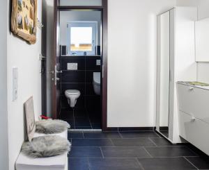 Koupelna v ubytování Ferienhaus Oberhof
