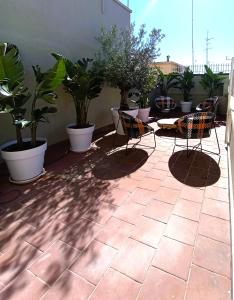 Patio nebo venkovní prostory v ubytování Milè