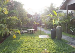 Taman di luar Red Thread Morjim