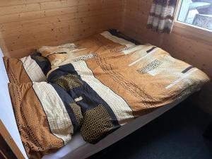 Postel nebo postele na pokoji v ubytování Chalet Lärchenwinkel, Riederalp Golmenegg
