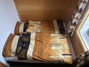 Postel nebo postele na pokoji v ubytování Chalet Lärchenwinkel, Riederalp Golmenegg