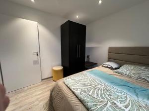 Postel nebo postele na pokoji v ubytování Zentrale Wohnung in Prüm für Traum-Urlaub