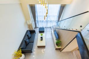 Area soggiorno di Serveyou International Apartment - Free Airport Pickup & Free Canton Fair Shuttle Bus