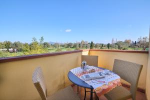 A balcony or terrace at Poggio all'Agnello Sport & Family Holidays