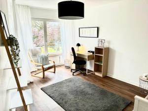 Χώρος καθιστικού στο Maisonette Wohnung mit Dachterrasse - keine Vermietung an Monteure