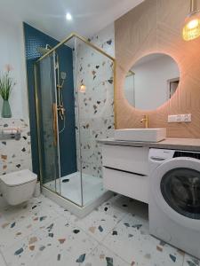 Kúpeľňa v ubytovaní Morskie Boho Gdynia Rental