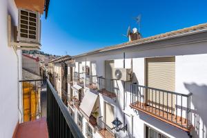 a view from a balcony of a building at Alojamiento Privilegio de Alcalá in Alcalá la Real