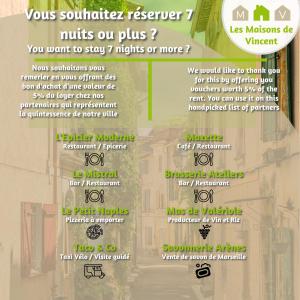 a flyer for a outdoor event with the names of the events at Baudan - Clim - Terrasse in Arles