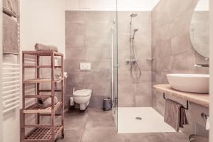 Koupelna v ubytování Boutique Hotel LechZeit