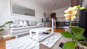 A seating area at Apartman Lucille