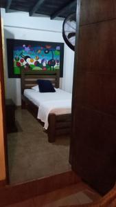 Uma cama ou camas num quarto em Casa Turistica Zamboss