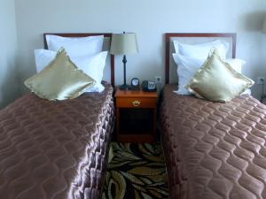 Postel nebo postele na pokoji v ubytování Buudai hotel