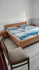 Cama o camas de una habitación en Einliegerwohnung Gretels Idyll