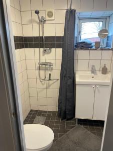 Koupelna v ubytování Kungshagagård