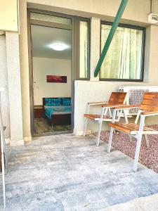 Balkón nebo terasa v ubytování Quantum villa
