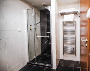 A bathroom at Hotel Turiec