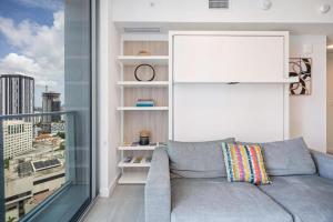 Posezení v ubytování Sky-high1 BR Downtown Miami's heart - Pool & Gym