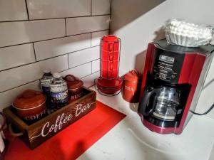 a counter with a coffee maker and a coffeemaker at Cozy Nashville Duplex Unit B in Nashville