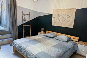 Katil atau katil-katil dalam bilik di Les Terrasses du Château I Electio