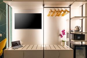 Kuchyň nebo kuchyňský kout v ubytování New Morpheus Rooms